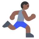 Person Running: Medium-Dark Skin Tone
