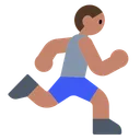 Person Running: Medium Skin Tone