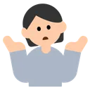 어깨를 으쓱하는 사람: 밝은 피부 톤