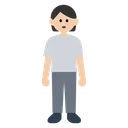 서 있는 사람: 밝은 피부 톤