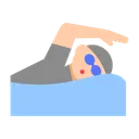 Person Swimming: Light Skin Tone