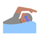 Person Swimming: Medium Skin Tone