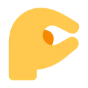 꼬집는 손