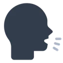 Speaking Head in Silhouette