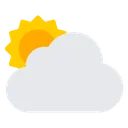 White Sun Behind Cloud
