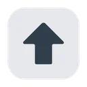 Upwards Black Arrow