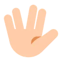 벌칸 경례: 밝은 피부 톤