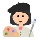 여성 아티스트: 밝은 피부 톤