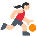 Woman Bouncing Ball: Light Skin Tone