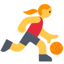 Woman Bouncing Ball