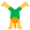 Woman Cartwheeling