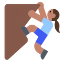 Woman Climbing: Medium Skin Tone