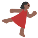 Woman Dancing: Medium-Dark Skin Tone