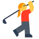 Woman Golfing
