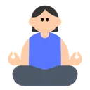 Woman in Lotus Position: Light Skin Tone