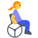 Woman in Manual Wheelchair