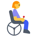 Woman in Motorized Wheelchair