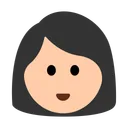 여자: 밝은 피부 톤