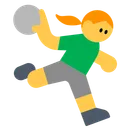 Woman Playing Handball
