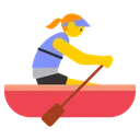 Woman Rowing Boat