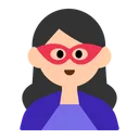 여성 슈퍼히어로: 밝은 피부 톤