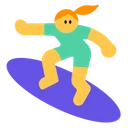 Woman Surfing