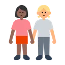 Women Holding Hands: Medium-Dark Skin Tone, Medium-Light Skin Tone