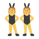 Women with Bunny Ears