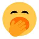 하품하는 얼굴