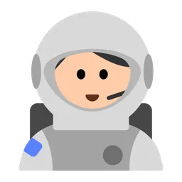 Astronaut: Light Skin Tone — Toss Face