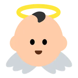 Baby Angel: Light Skin Tone — Toss Face