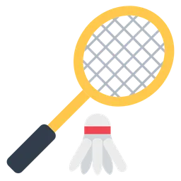 Badminton Racquet and Shuttlecock — Toss Face