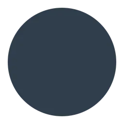 Medium Black Circle — Toss Face