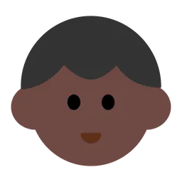 Child: Dark Skin Tone — Toss Face
