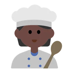 Cook: Dark Skin Tone — Toss Face
