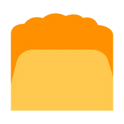 Emoji Component Curly Hair — Toss Face