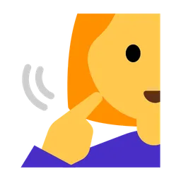 Deaf Woman — Toss Face