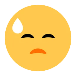 Face with Cold Sweat — Toss Face