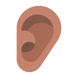Ear: Medium Skin Tone — Toss Face