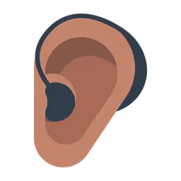 Ear with Hearing Aid: Medium Skin Tone — Toss Face