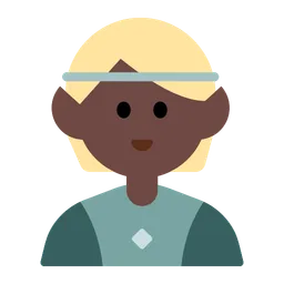 Elf: Dark Skin Tone — Toss Face