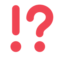Exclamation Question Mark — Toss Face