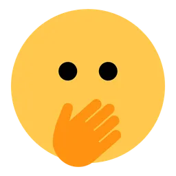 Smiling Face with Smiling Eyes and Hand Covering Mouth — Toss Face