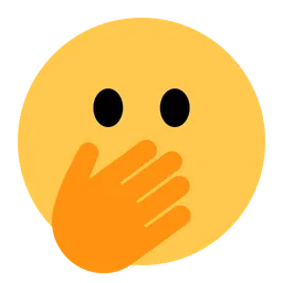 Face with Open Eyes and Hand Over Mouth — Toss Face