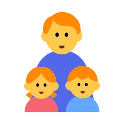 Family: Man, Girl, Boy — Toss Face