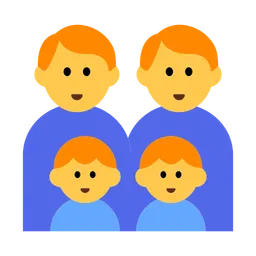 Family: Man, Man, Boy, Boy — Toss Face