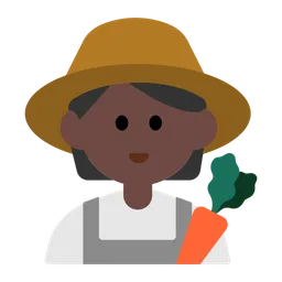 Farmer: Dark Skin Tone — Toss Face
