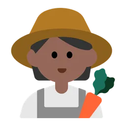 Farmer: Medium-Dark Skin Tone — Toss Face