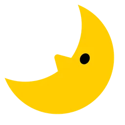 First Quarter Moon with Face — Toss Face