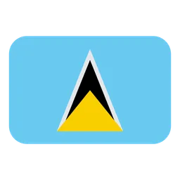Flag: St. Lucia — Toss Face